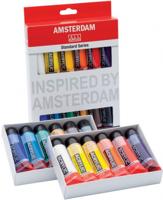 Amsterdam acrylverf tube van 20 ml, etui van 12 stuks in geassorteerde kleuren - thumbnail