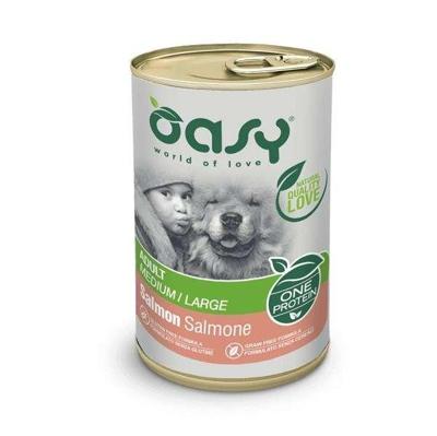 OASY One Protein Adult Medium/Large Salmon - natvoer voor honden - 400g