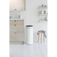 Brabantia touch bin afvalemmer 30 liter white - thumbnail
