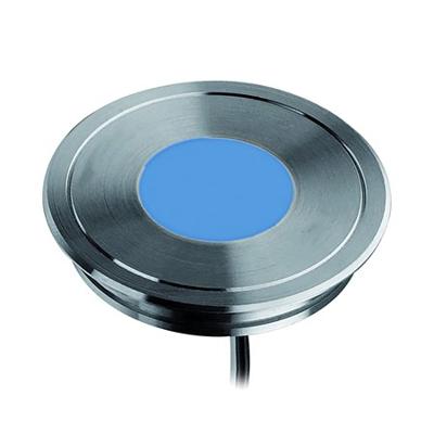 Klemko LED Lumiko Titus vloerspot Blauw RVS IP68 867507 12V