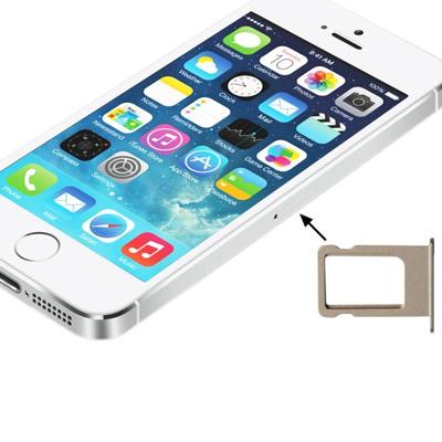 Originele Sim-lade kaarthouder voor iPhone 5S (goud)