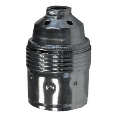 Vtac LamphouderE27 - Base chroom glad - 6042862