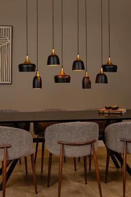 Lucide CHAYANNE - Hanglamp - 8xE14 - Zwart Lucide CHAYANNE - Hanglamp - 8xE14 - Zwart