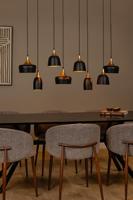Lucide CHAYANNE - Hanglamp - 8xE14 - Zwart - thumbnail