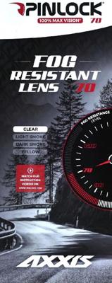 Axxis Pinlock vizier clear 70 | helm storm