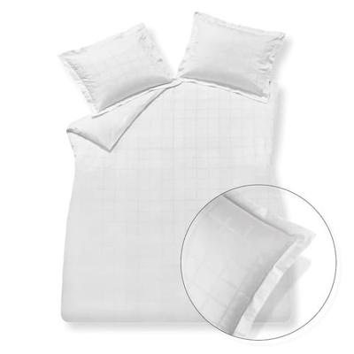 Vandyck Vandyck Home 78 Check 300Tc Dekbedovertrek Lits-jumeaux (240x200/220) white