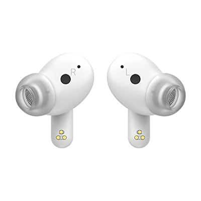 LG Tone FP8W - Hoofdtelefoon True Wireless Bluetooth 5.2 Meridian Sound, draadloze converter, ruisonderdrukking, zelfreiniging, UVNANO licht, IPX4-bescherming, 3D Sound Stage, wit