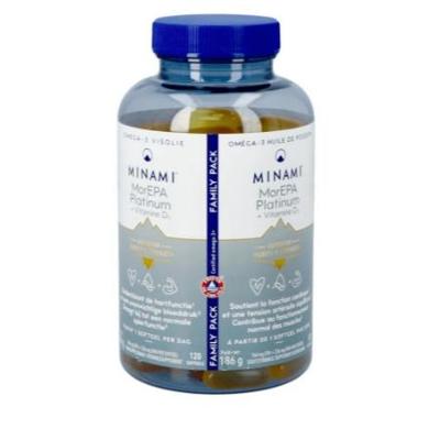 Minami Nutrition MorEPA Platinum + Vitamine D3 120Capsules