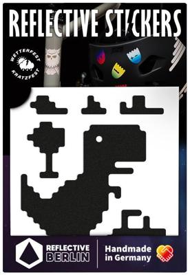 REFLECTIVE BERLIN reflex-stickers "decals" ref.sticket ref.berlin decals t-rex black