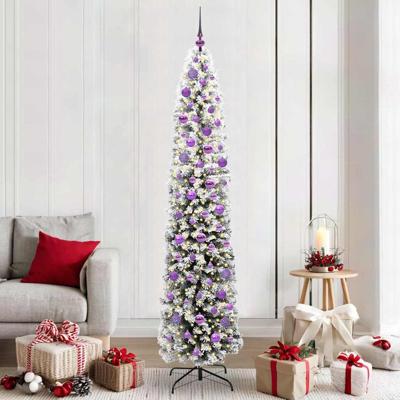 VidaXL Kunstkerstboom groen 210 cm pvc en staal en kunststof