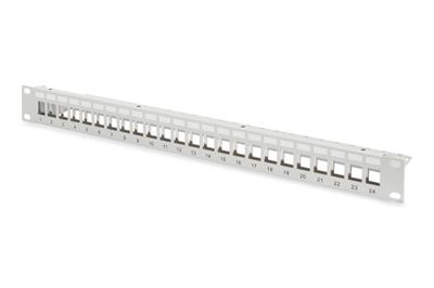 Digitus DN-91410 24 poorten Netwerkpatchpaneel 483 mm (19) Zonder connectoren 1 HE Meerdere kleuren Niet ingericht