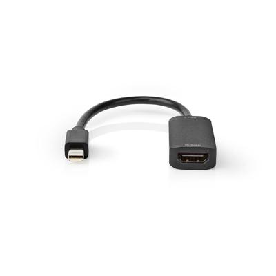 Nedis CCGP37654BK02 Mini-displayport - Hdmi™-kabel 1.4 Mini-displayport Male - Hdmi™-uitgang 0,2 M Zwart