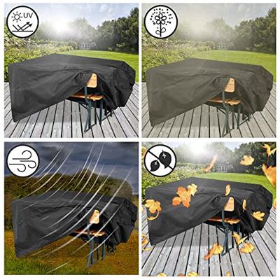 Afdekhoes Biertafel-Picknicktafel Antraciet 180x82x135cm Afdekhoes Biertafel-Picknicktafel Antraciet 180x82x135cm