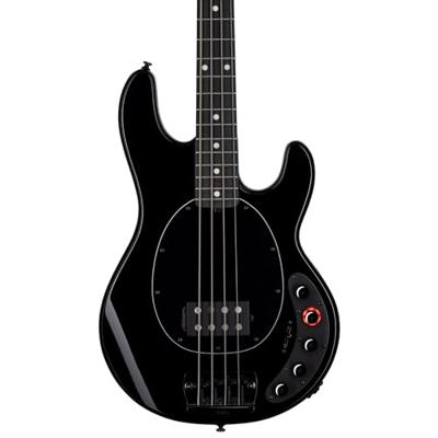 Sterling by Music Man DarkRay EB Black elektrische basgitaar met deluxe gigbag