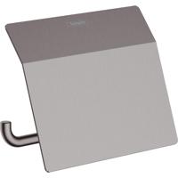 Hansgrohe Toiletrolhouder Met Klep AddStoris Geborsteld Zwart Chroom - thumbnail