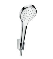 Hansgrohe Croma Select S PorterS badset met Croma Select S 1jet handdouche met wandhouder met Isiflex`B doucheslang 125cm wit/chroom 26420400 - thumbnail