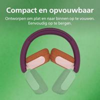 Philips TAK4200MP 4200-serie On Ear draadloze opvouwbare hoofdtelefoon voor kinderen - 45 uur afspeeltijd, beperkt volume, Audio delen, 3,5 mm- en USB-C-kabel meegeleverd - Magenta Purper - thumbnail