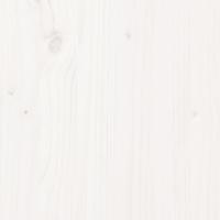 Bedframe massief hout wit 140x190 cm - thumbnail