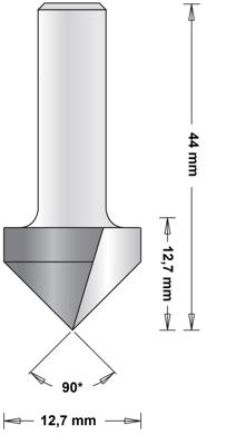 HiKOKI v-groeffrees 7x44x90