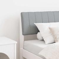 Gestoffeerd hoofdbord Lichtgrijs 100 cm Massief grenenhout - thumbnail