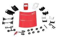 Herpa 012744 H0 Auto Puch G-klasse (W460) Cabrio, wit en rood - thumbnail