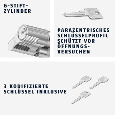 ABUS 598005 Dubbele profielcilinder 40 / 40mm