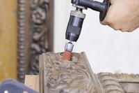 Wolfcraft Nylon-borstel set | Rood | Ronde schacht | 3-delig | 1 set - 2741000 - thumbnail