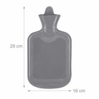 Relaxdays warmwater kruik grijs 1 l | 12 stuks - thumbnail