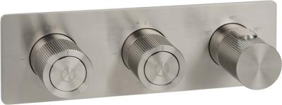 Ben Engraved Line Inbouwmengkraan Geborsteld Nikkel Ben Engraved Line Inbouwmengkraan Geborsteld Nikkel