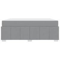 Bedframe met matras Lichtgrijs 180 x 200 cm Stof - thumbnail