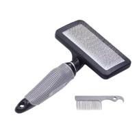 Nobby Starline Professionele Grooming Range Slicker Borstel met Reinigingskam voor Hond/Kat, Groot - thumbnail