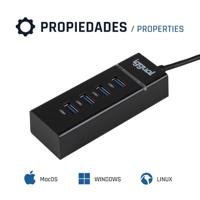 iggual Hub USB-A 3.0 x 4 puertos USB-A 3.0 - thumbnail