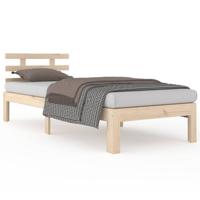 Bedframe massief hout 90x190 cm - thumbnail