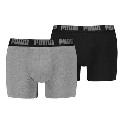 Puma Boxershorts Everyday Basic 2-pack Grey Melange / Black-M