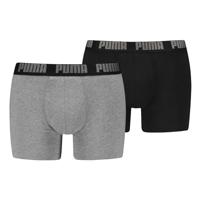 Puma Boxershorts Everyday Basic 2-pack Grey Melange / Black-XXL - thumbnail