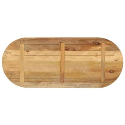 Tafelblad ovaal 110x40x3,8 cm massief ruw mangohout