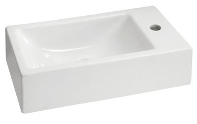 Wiesbaden Metis rechthoekig fontein 50x25x13 wit L/R