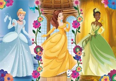 Clementoni legpuzzel super color disney prinses, 104st.