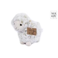 Take Me Home knuffel pluche - schaap, 21cm - thumbnail