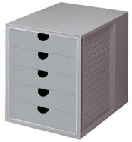 HAN HA-1450-FO-11 Ladenkast Met 5 Gesloten Laden Lichtgrijs In Folie - thumbnail