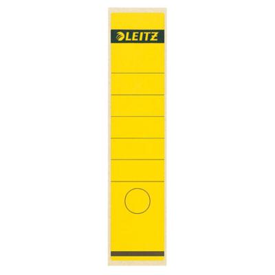 Leitz rugetiketten, zelfklevend, ft 6,1 x 28,5 cm, pak van 10 stuks, geel