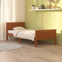 Bedframe massief grenenhout honingbruin 90x200 cm - thumbnail