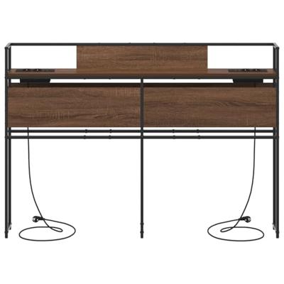 Opberghoofdbord bruin eikenkleur 140 cm Bewerkt hout Opberghoofdbord bruin eikenkleur 140 cm Bewerkt hout