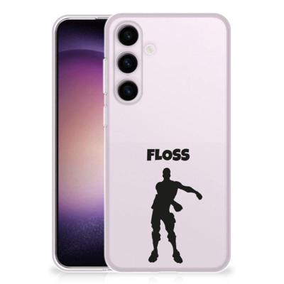 Samsung Galaxy S24 Telefoonhoesje met Naam Floss Samsung Galaxy S24 Telefoonhoesje met Naam Floss