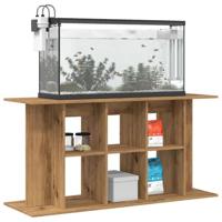 Aquariumstandaard 120x40x60 cm bewerkt hout artisanaal eiken - thumbnail