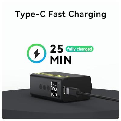 Cycplus Elektrische accupomp as2 ultra - zwart