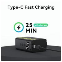 Cycplus Elektrische accupomp as2 ultra - zwart - thumbnail