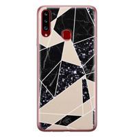 Samsung Galaxy A20s siliconen telefoonhoesje - Abstract painted - thumbnail