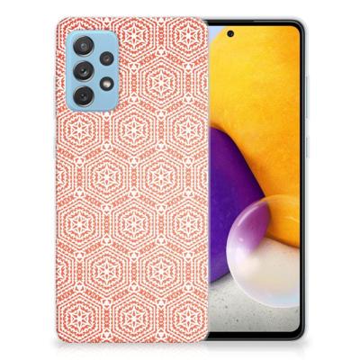 Samsung Galaxy A72 | TPU bumper | Pattern Orange