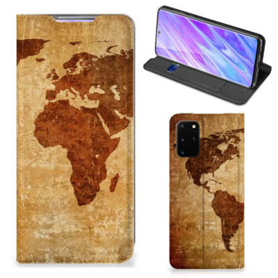 Samsung Galaxy S20 Plus Book Cover Wereldkaart Samsung Galaxy S20 Plus Book Cover Wereldkaart